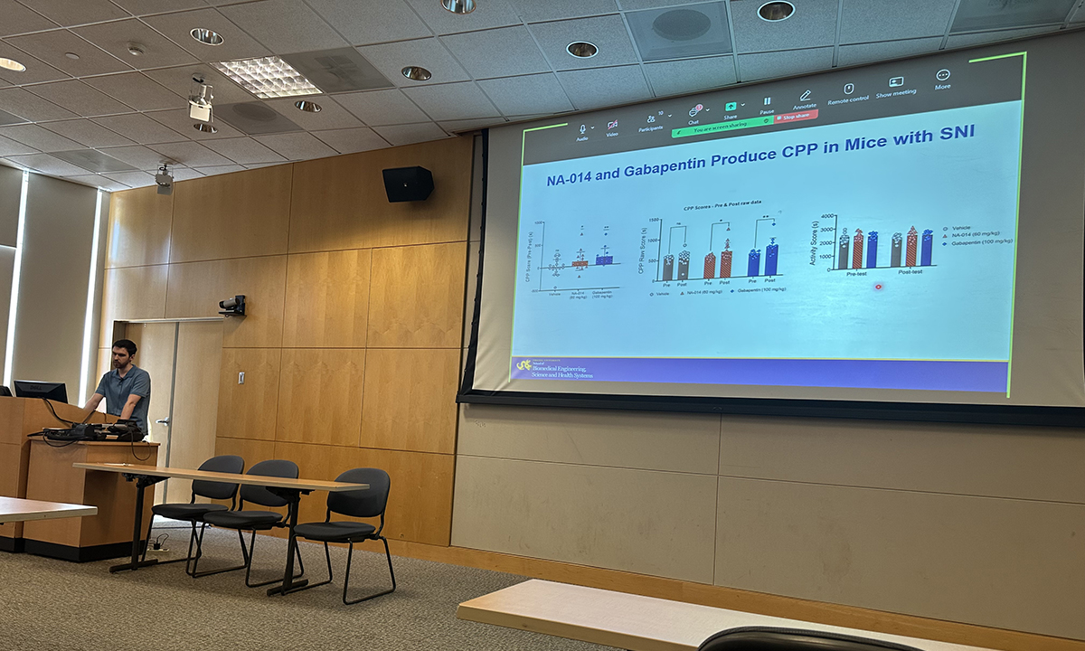Arthur delivered a successful talk for this second rotation.