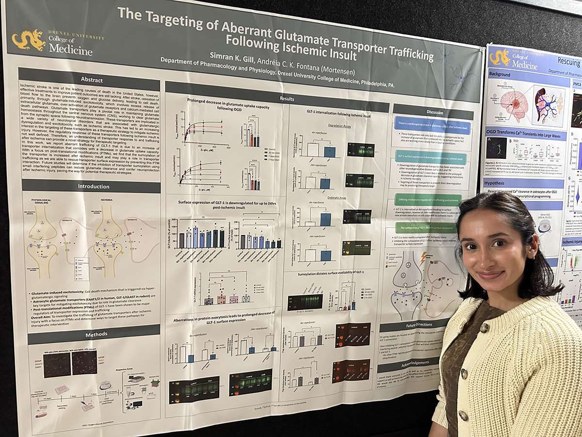 Our lab attended the Philadelphia chapter of the Society for Neuroscience and Sim presented a poster.