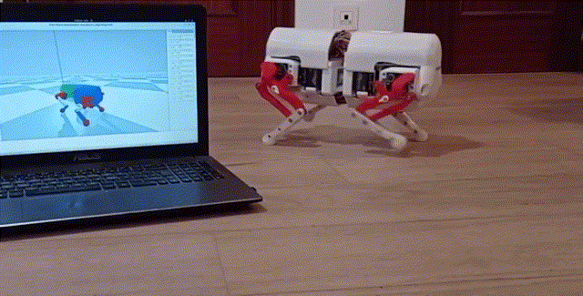 Neural control of turning and steering robot simulation (source: Laboratory for Theoretical and Computational Neuroscience).
