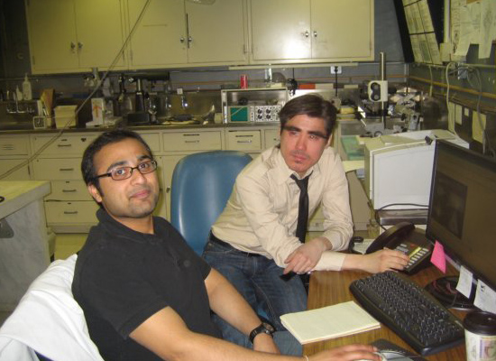 Anant Chopra, PhD Candidate (left), Erdem Tabdanov, PhD Postdoctoral Research Fellow (right)