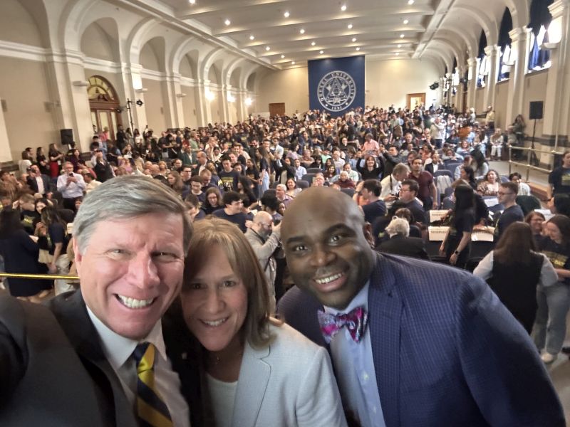 Dean Cairns in a selfie at Match Day