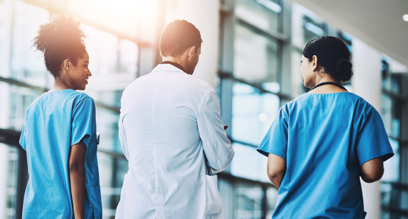 Medical providers in a clinical setting