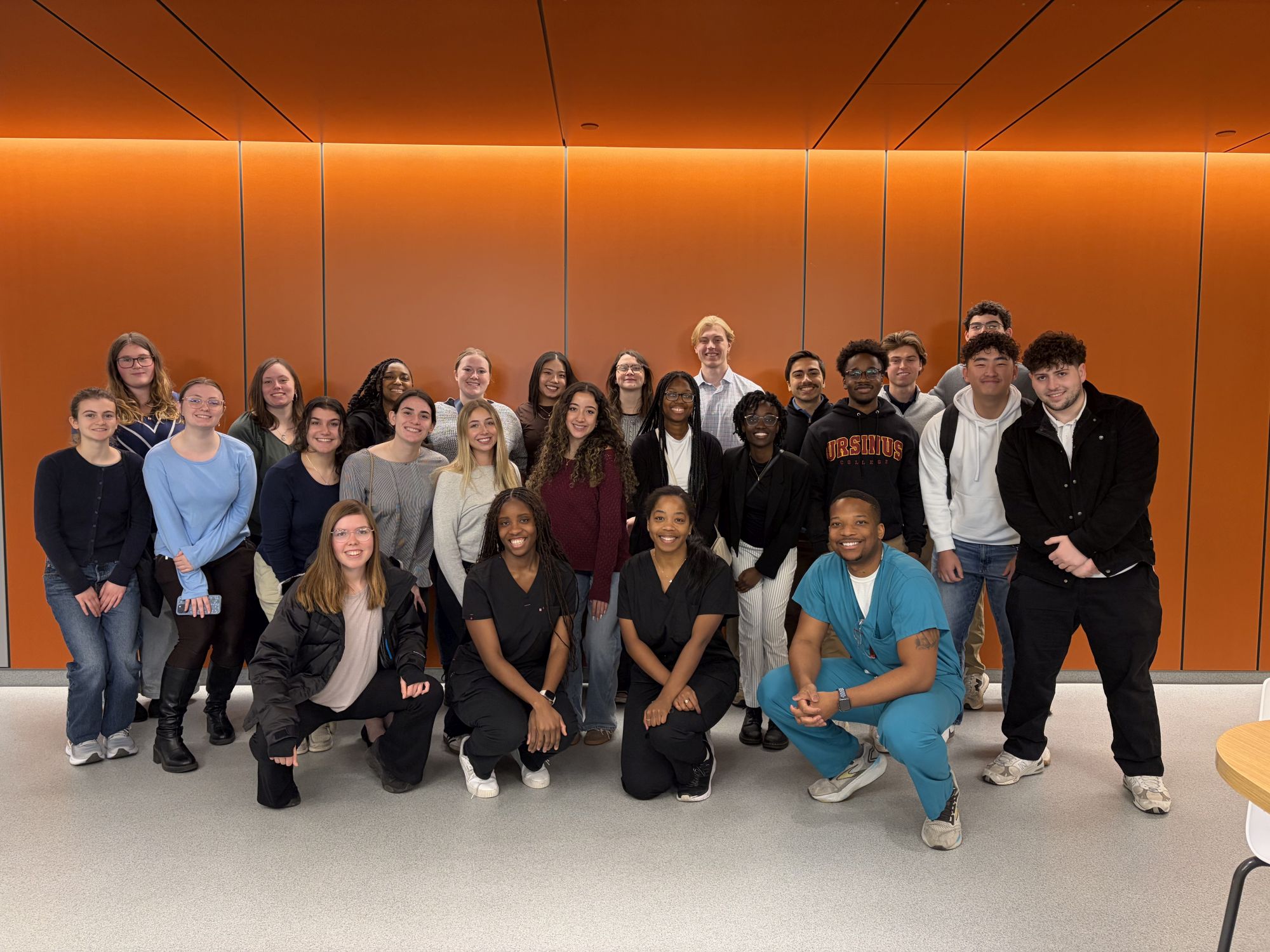 Students visiting the Drexel anatomy lab