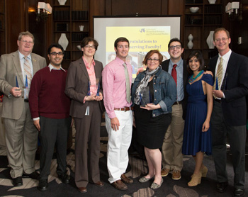 The Recipients & the Students Who Presented Their Awards