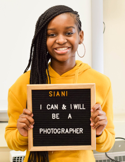 Together We're Giants student participant Siani