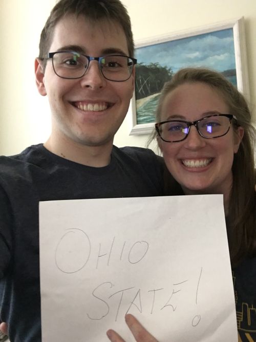 Adrian Rainero Garcia (left) will be an emergency medicine resident at The Ohio State University, where Meagan Clark (right) will be an internal medicine resident.