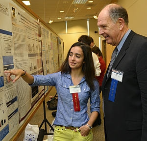 Alumni, faculty, staff, students and guests gathered to view the more than 300 posters at this year's Discovery 2012