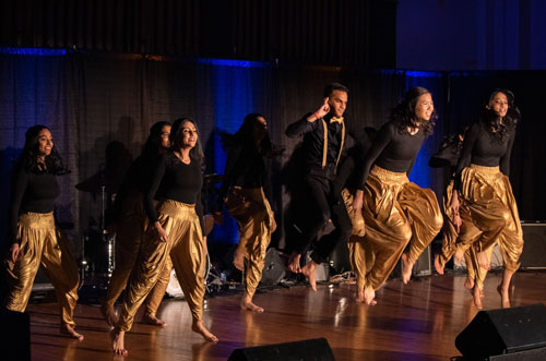 Drexel student group dancing at the 27th annual Pediatric AIDS Benefit Concert
