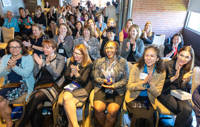 Group gathered on stage for 2018 ELAM graduation