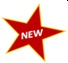 Red star with text that says 'NEW'