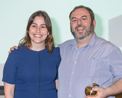 2017 Golden Apple Awards - Thalia Bajakian and Dr. Shumsky