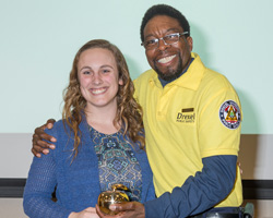 2017 Golden Apple Awards - Lia Michos and Mr. Young