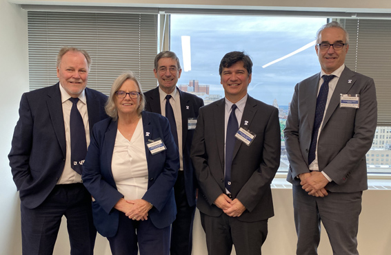 Members of the Drexel leadership team involved in the NCI site visit in August, Drs. Brian Wigdahl, Noreen Robertson, Kenny Simansky, Mauricio Reginato and Alessandro Fatatis.