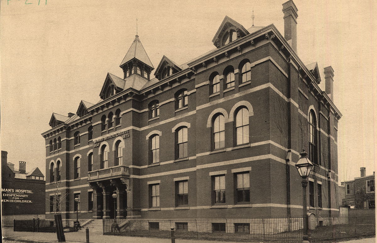 Woman’s Medical College of Pennsylvania building at North College Avenue, constructed in 1875