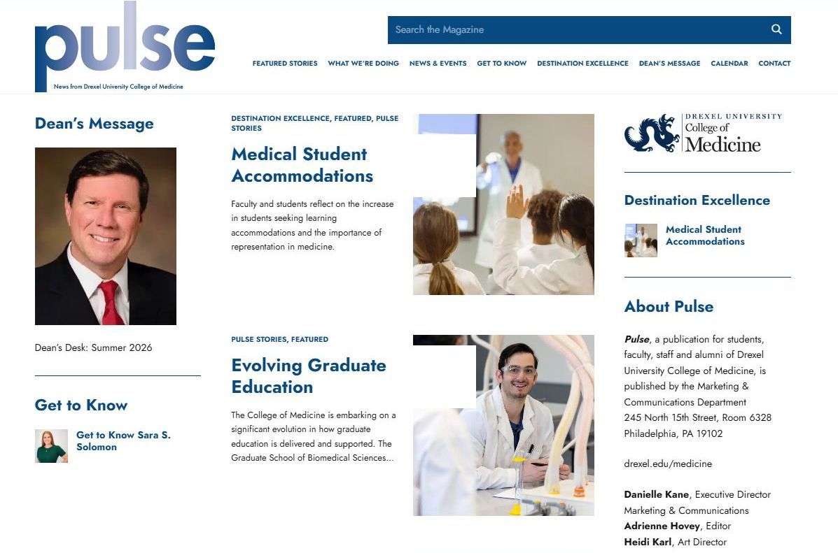 Thumbnail image of the Pulse online magazine