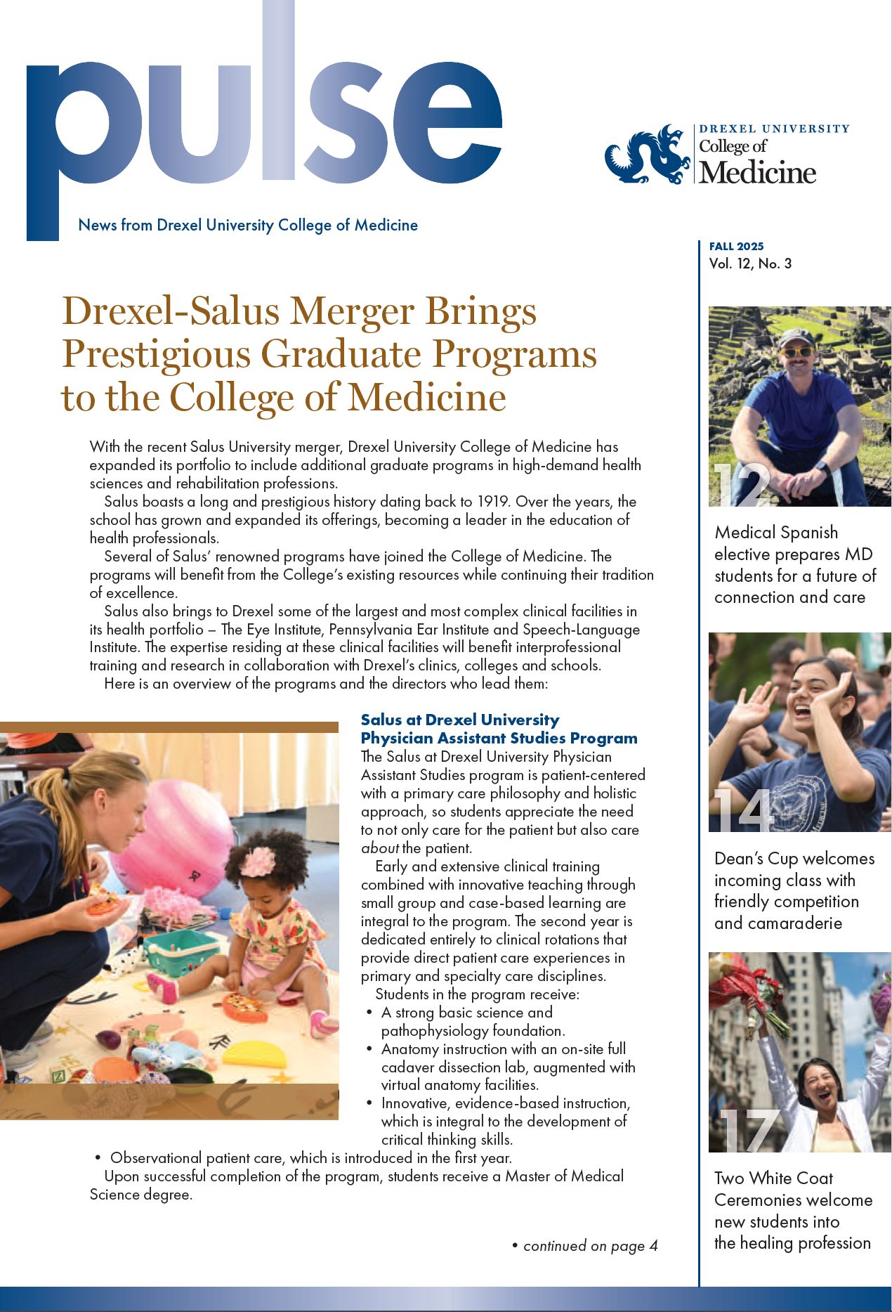 Cover of the Fall 2025 issue of Pulse