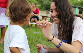 A Drexel MD-MPH medical student working in the community.