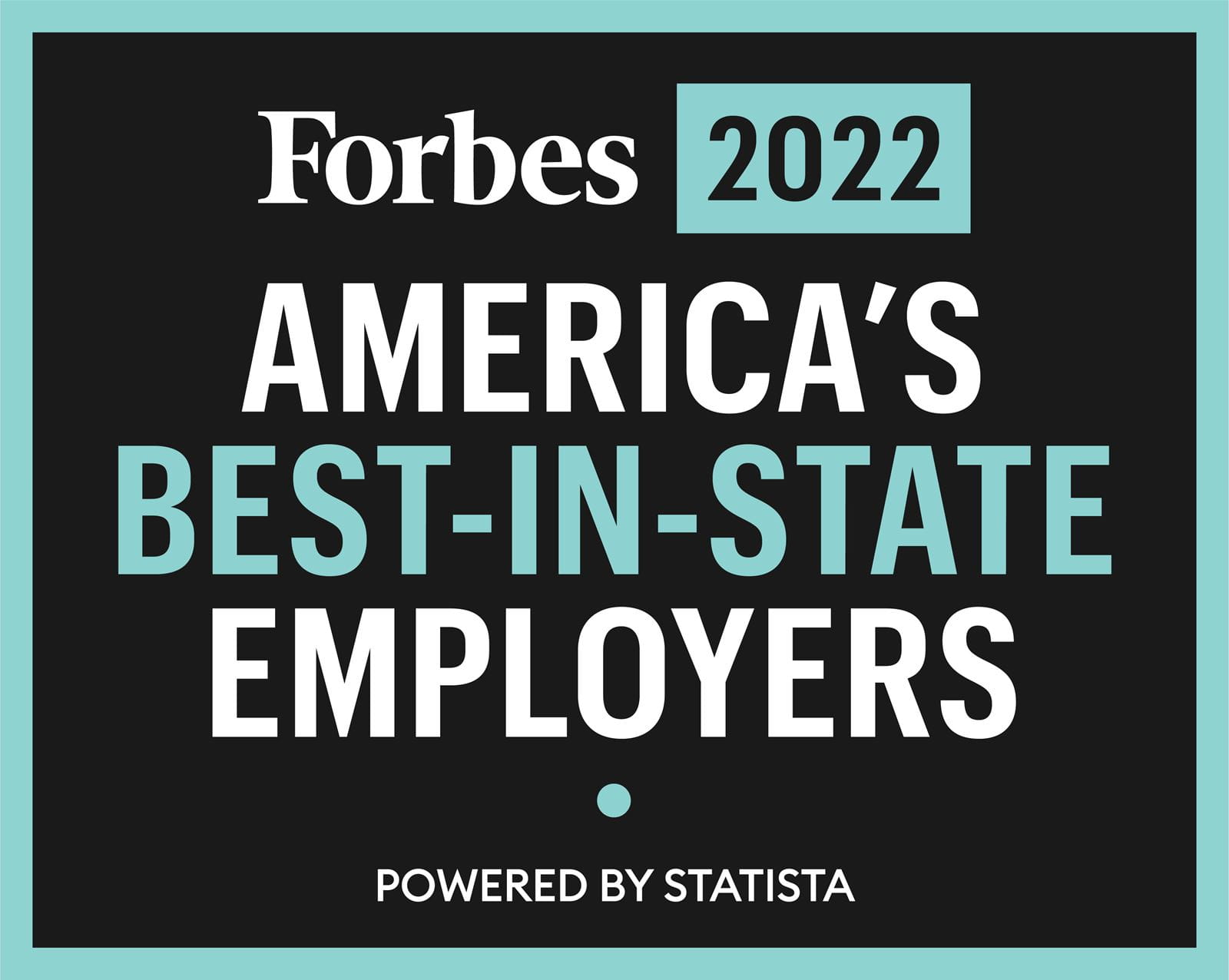 Forbes 2022 America's Best-in-State Employers logo