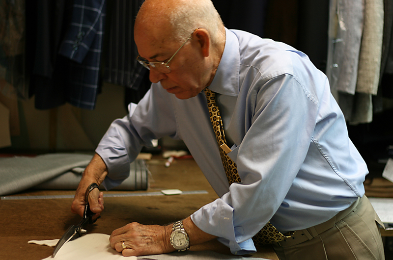 Master tailor Nino Corvato is one of the craftsmen featured in the documentary "Men of the Cloth."