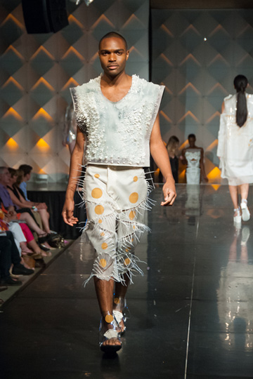 Apparel from fashion design graduate student Sherry Chang's collection.