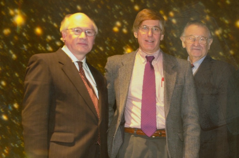 (Left to right): Michel Vallières, 6th Kaczmarczik Lecture speaker J. Anthony Tyson and Paul Kaczmarczik in 2000.