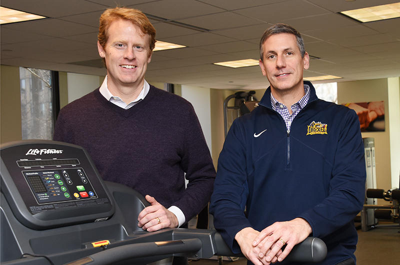 Kevin Gard and Robert Maschi from Drexel's Running Performance and Research Center