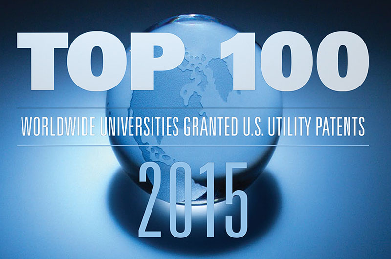 The Top 100 list of worldwide universities granted patents released by The National Academy of Inventors and Intellectual Property Owners Association.