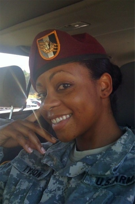 Yvette Tyson in uniform