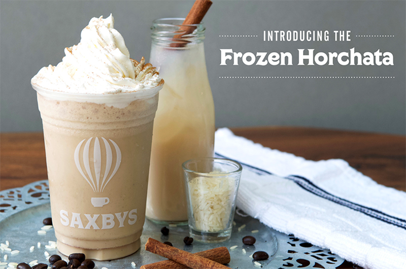 The new Frozen Horchata from Saxbys was created for Drexel's Class of 2018 and will be available at the two Saxbys locations on the University City Campus. Photo courtesy Saxbys. 