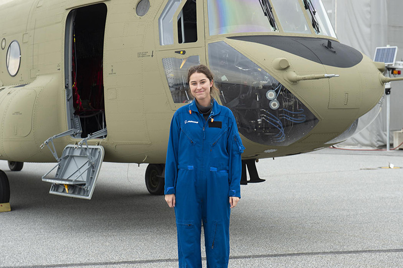 “CH-47 Demo Incentive Flight “ — Taylor Thoman (Business & Engineering) Third place: @Work Category