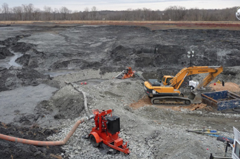 coal ash in landfill