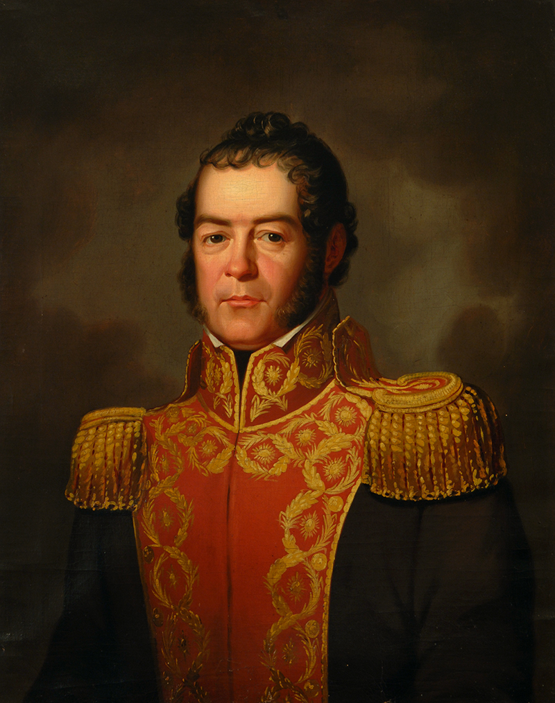 "Portrait of a South American Official" by Francis Martin Drexel. Oil on canvas, 1827. This painting is housed at Drexel University today. Photo courtesy The Drexel Collection.