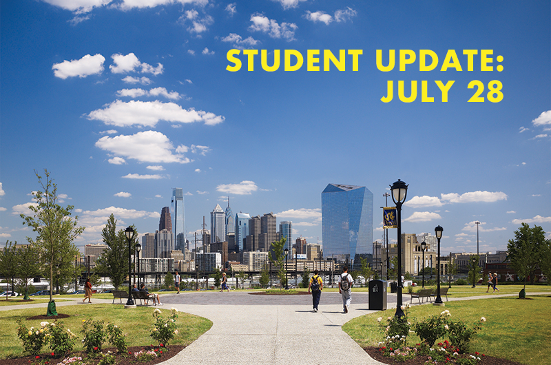 In a message to Drexel students on July 28, Senior Vice President for Student Success Subir Sahu outlines student guidelines for fall.