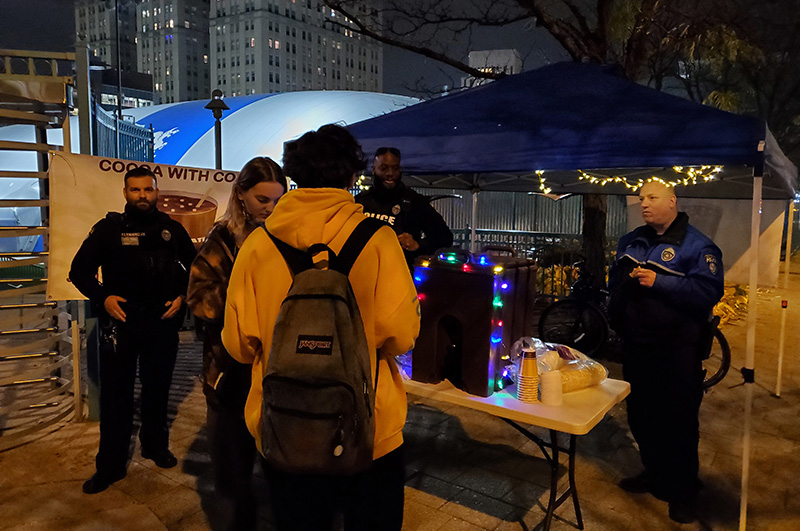 From now through March, Drexel Police hosts monthly get-togethers, so students, faculty, and professional staff can warm up and say hello. 