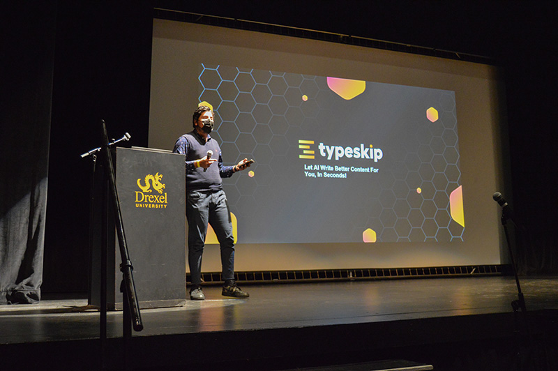 Pitching his AI-driven marketing app at Startup Fest 2021 presented fourth-year student Basil Khan with a chance to help entrepreneurs everywhere. 