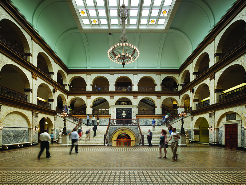 The Great Court in the 2010s, before the most recent restoration began. Photo credit: Halkin Mason Photography.