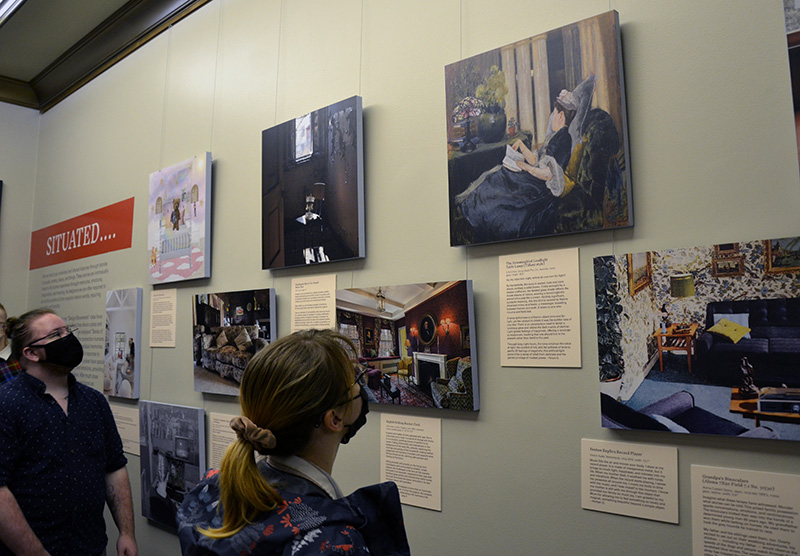 A sampling of the 10 Collarts student images and labels incorporated into the Drexel 'Museum of Where We Are' exhibition, which will be on display through March 18. 