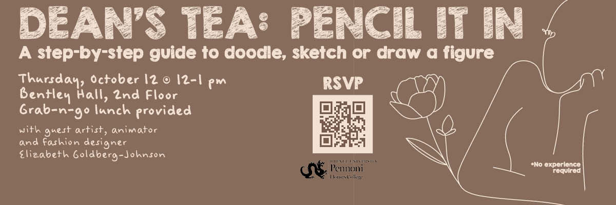 Learn to draw, meet the Dean, and grab free lunch at this upcoming Dean's Tea!