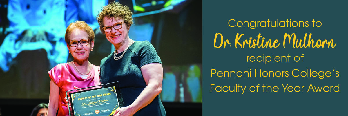 Faculty of the Year Award (Dr. Kristine Mulhorn)