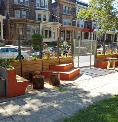 Philly parklet.