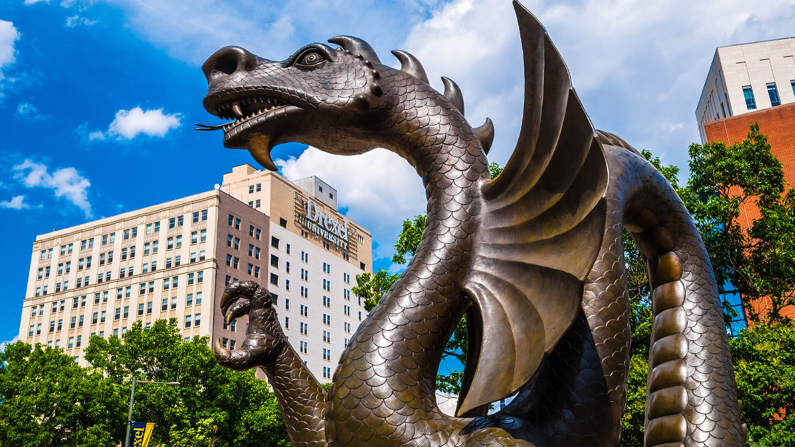 Statue of Mario dragon mascot