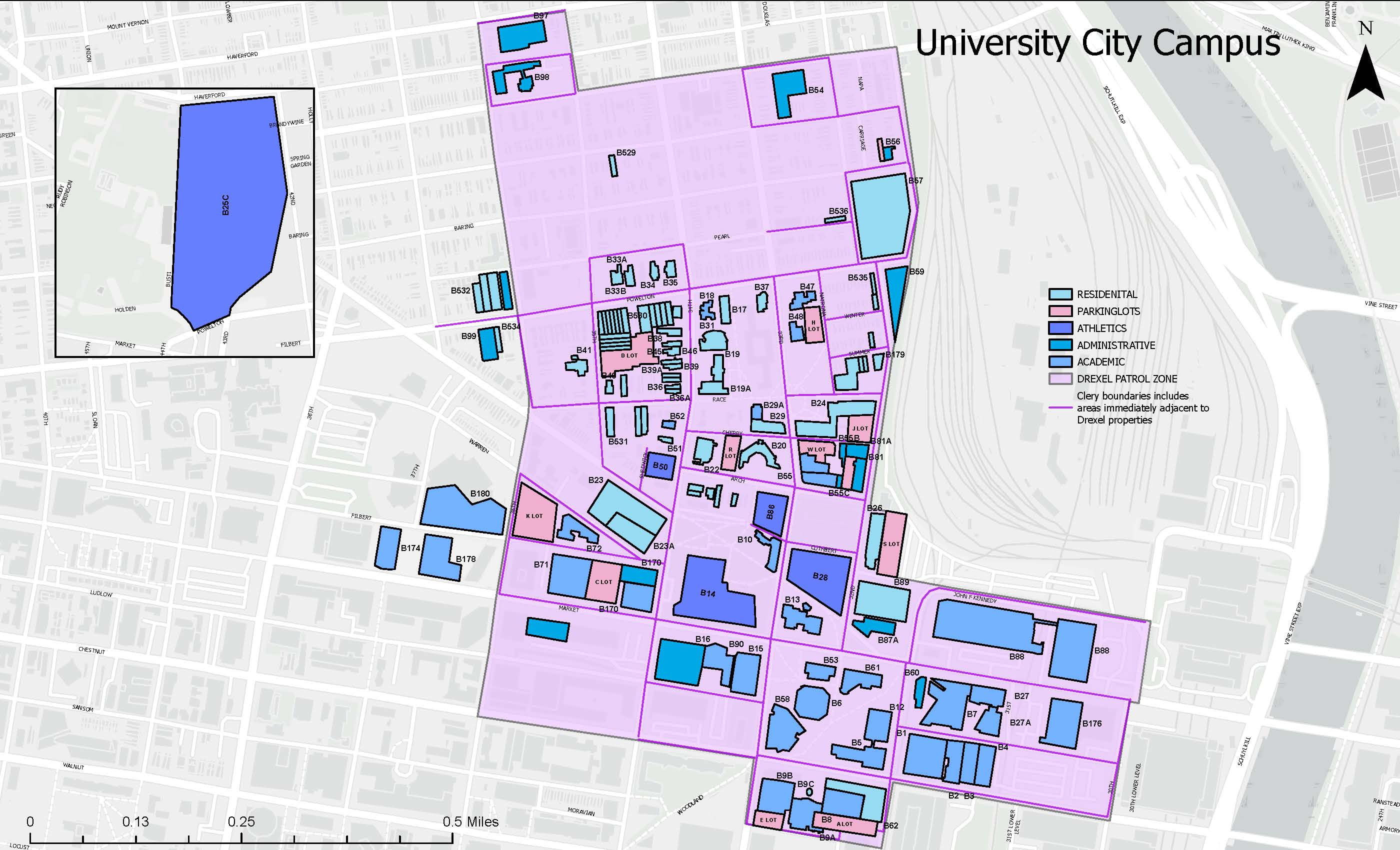 University City Patrol Map
