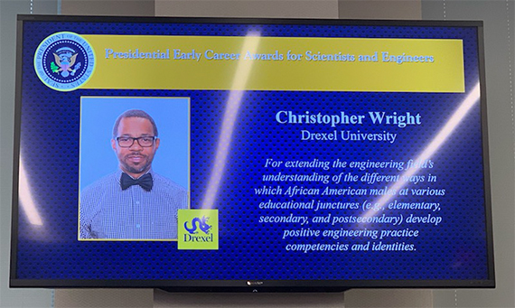 Christopher Wright, PhD is a recipient of the 2019 PECASE Award