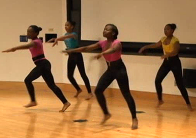 Dancers on stage
