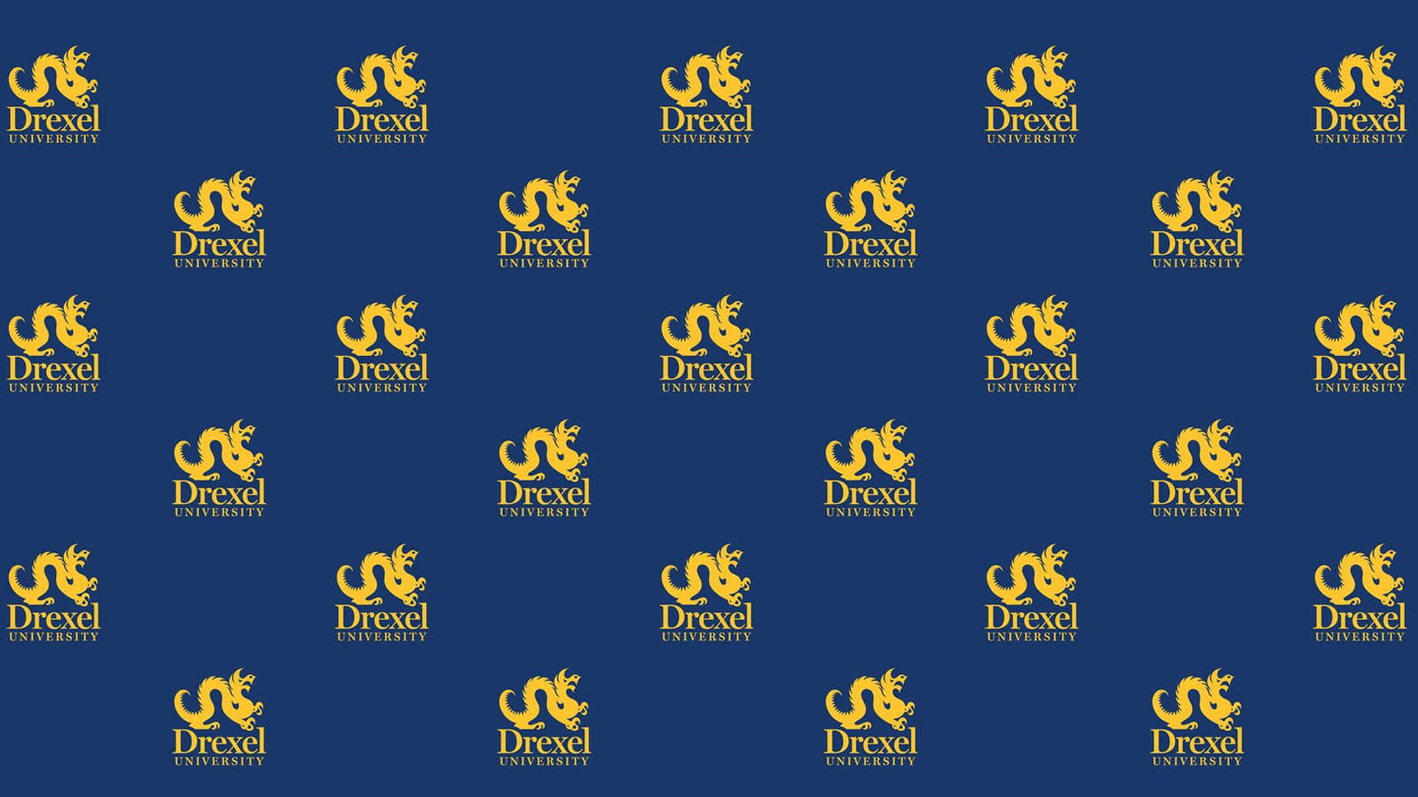 drexel logo patterned background