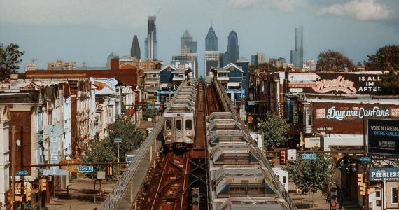Image of Philadelphia skyline from West Philadelphia view