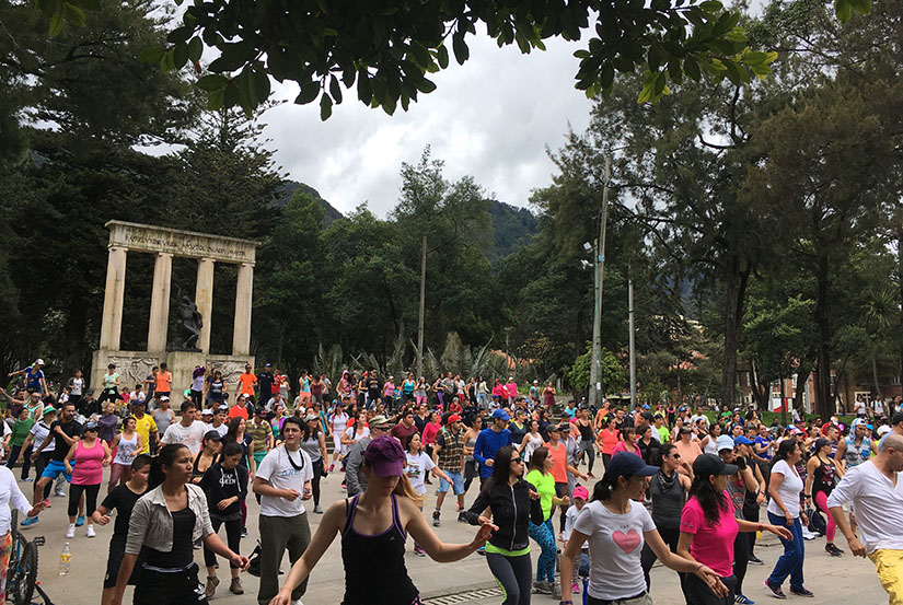 Dancing in Bogota Colombia