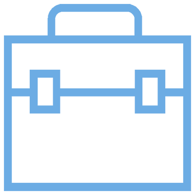 icon of a brief case representing unemployment