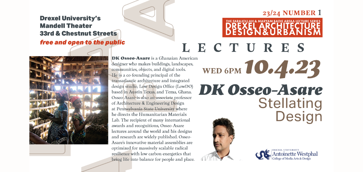 AARFA Lecture Fall 2023 featuring DK Osseo-Asare on Wednesday October 4 2023 at 6PM