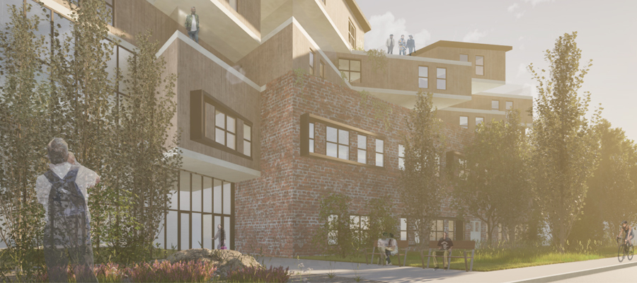 rendering of external architectural facility